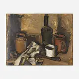Julio U. Alpuy, Bodegón con Pocillo Blanco, 1946, oil on cardboard