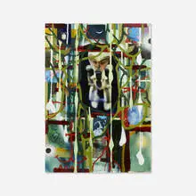 Radcliffe Bailey, Kindred, 1999, acrylic, photograph and mixed media on paper