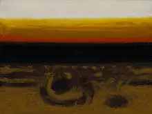 Lawrence Calcagno, Recitation to Autumn III, 1963, oil on canvas
