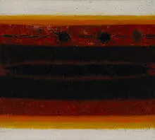 Lawrence Calcagno, Red Season II, 1962, oil on canvas