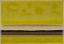 Lawrence Calcagno, untitled (Yellow Landscape II), 1972, acrylic on canvas