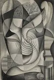 Medard Klein, drawing, graphite on paper