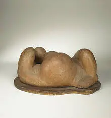 Schuller, untitled (Reclining Figure), c. 1934, terracotta on board