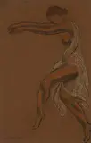Abraham Walkowitz, Isadora Duncan, 1917, charcoal, pencil on paper