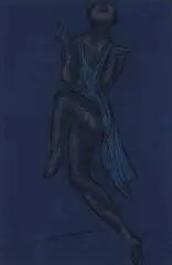 Abraham Walkowitz, Isadora Duncan, charcoal and pastel on paper