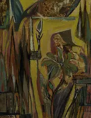 untitled by Avigdor Arikha, c. 1955, oil on artist board, sold May 2004