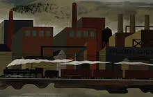 Hilaire Hiler, Bronson Gold, 1931, gouache on paper