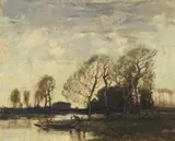 William Alfred Gibson, By the punt, evening