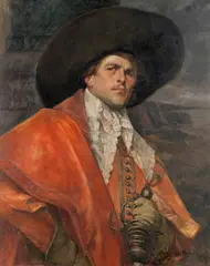 Alex de Andreis, The noble cavalier, oil on canvas