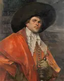 Alex de Andreis, The noble cavalier, oil on canvas
