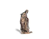 James Pradier, late 19th Century French patinated bronze figure of a classical maiden, patinated bronze