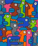 Thierry Noir, DESTINATION BERLIN, 2009, Acryl auf Leinwand