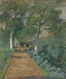 Theo von Brockhusen, Landschaft mit Weg, 1905, Öl auf Leinwand