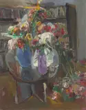 Bernhard Heisig, Stillleben auf einem Glastisch