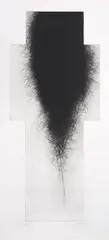 Arnulf Rainer, Schwarzes Kreuz (Großes Kreuz I), 1977, Kaltnadelradierung auf Papier