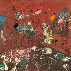 Helmut Sturm, Ohne Titel, 1963, Mischtechnik und Assemblage auf Leinwand