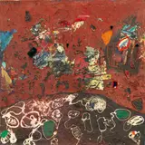 Helmut Sturm, Ohne Titel, 1963, Mischtechnik und Assemblage auf Leinwand