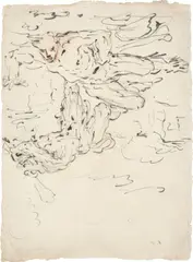 Venezianisch, Kain und Abel. Frühes 18. Jahrhundert, Tusche und Rötel auf Papier