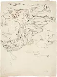 Venezianisch, Kain und Abel. Frühes 18. Jahrhundert, Tusche und Rötel auf Papier