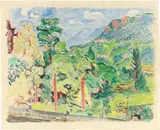 Hans Purrmann, Blick auf den Luganer See (Montagnola)