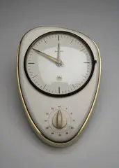 Wall clock by Max Bill, 1957, Junghaus, sold Dec 2008