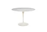 Eero Saarinen, Marble dining table and pair of Tulip side chairs (3)