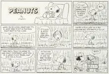 Charles M. Schulz, Peanuts Sunday comic strip, Ink on paper