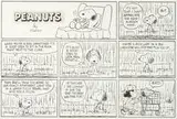 Charles M. Schulz, Peanuts Sunday comic strip, Ink on paper