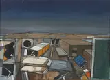 John Holtberg, Diggins, 1961, Gouache on paper