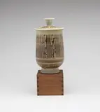 California Stoneware, Lidded vase, Executed c. 1970