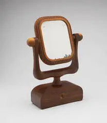 California Studio Pottery, Mirrored jewelry box, c. 1975