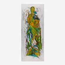 Untitled by Joseph Meierhans, acrylic on Masonite, sold Mar 2020