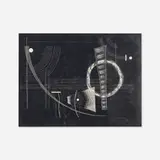 Dwinell Grant, Themes of Contrathemis, 1941, ink and sgraffito on paper