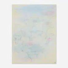 Untitled by Dora Maar, 1988, watercolor on paper, sold Mar 2020