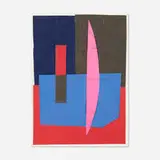 Josef Zenk, Untitled, paper collage and pencil on paper