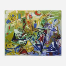 Untitled by Joseph Meierhans, mixed media on paper, sold Mar 2020