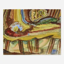 Untitled by Louis K. Stone, watercolor on paper, sold Mar 2020