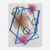 Dwinell Grant, Abstract, 1990, colored marker on paper