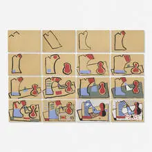 Louis K. Stone, Untitled (sixteen works), gouache on paper