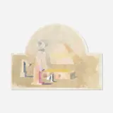 Fernando Maza, Composition, 1971, watercolor on paper