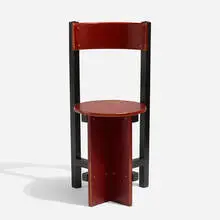 Piet Blom, Bastille chair from the University of Twente, Enschede, 1968, lacquered beech