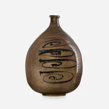 Antonio Prieto, vase, c. 1960, glazed and incised stoneware