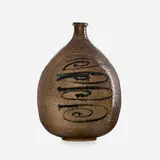 Antonio Prieto, vase, c. 1960, glazed and incised stoneware