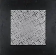 Karl Gerstner, Struktur-Bild #4, 1958-1963, aluminum construction with plexiglass