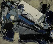 John Levee, April VIII 1957, 1957, oil on canvas