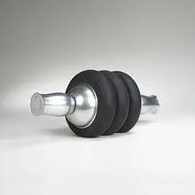 David Jacobs, untitled, 1967, aluminum, rubber