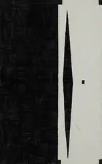 Alan Johnston, untitled, 1990, gesso and charcoal on cotton duck