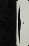 Alan Johnston, untitled, 1990, gesso and charcoal on cotton duck