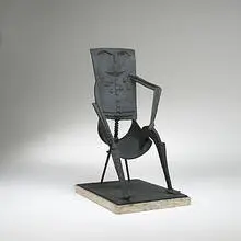 Morris Brose, The General, 1961, bronze, travertine