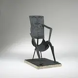Morris Brose, The General, 1961, bronze, travertine